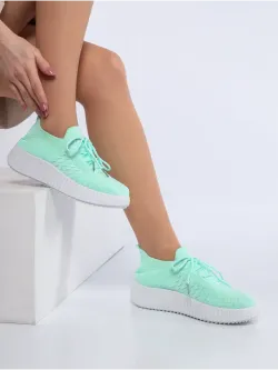 Слипоны на высокой подошве мокасины летние текстильные