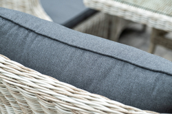 "Неаполь" обеденная группа плетеная из искусственного ротанга, цвет соломенный