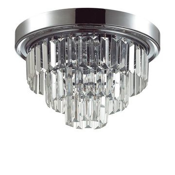 Люстра потолочная хрустальная 4*E14 8266/4C хром Zaha Lumion