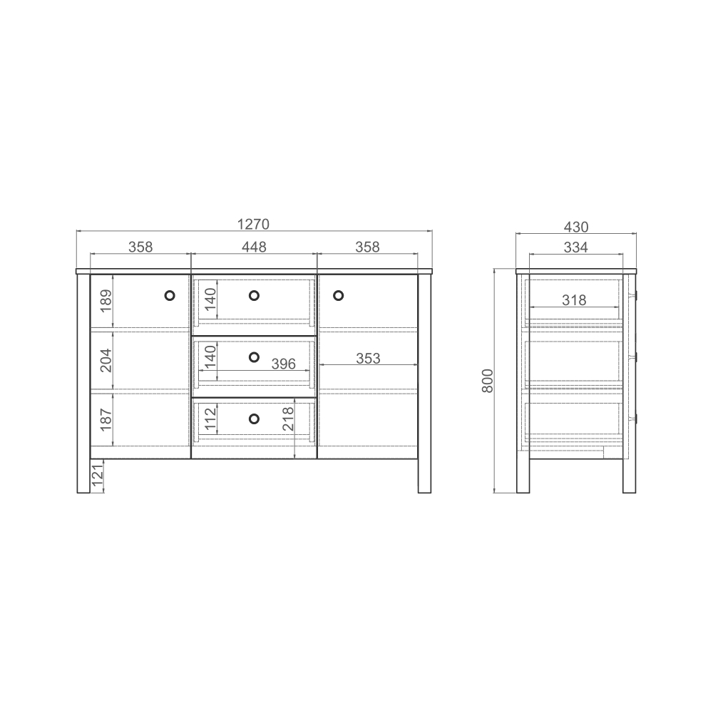 Комод BERGEN BG062