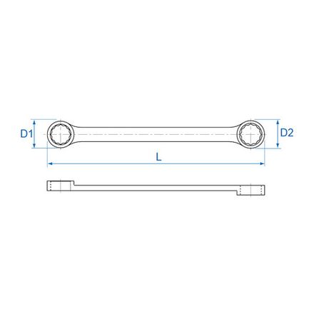 Цена на KING TONY (19B01921) Ключ накидной прямой 19х21 мм
