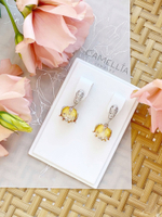 LEFIREL' Серьги серебряные женские "Алана" с цветами из муранского стекла / ювелирные украшения из родированного серебра 925