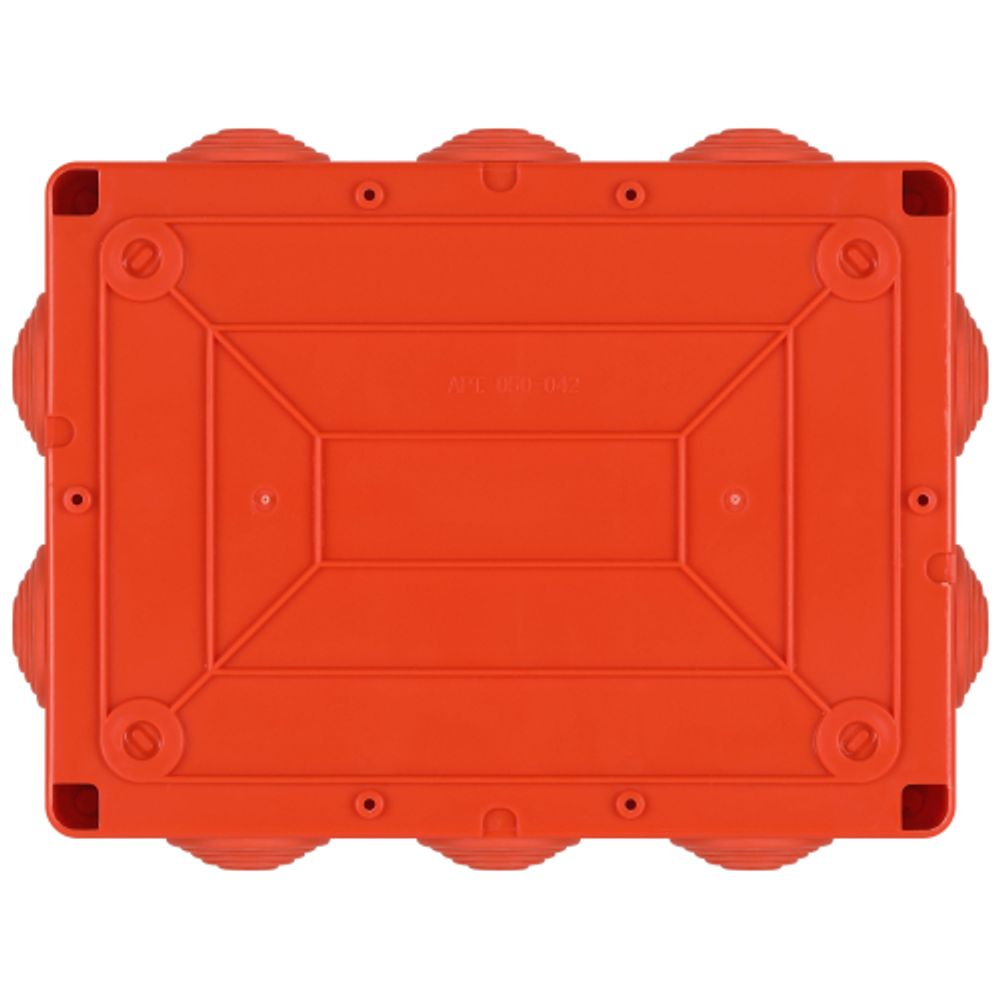 Распаячная коробка ЭРА KORv-190-140-70-10g-OR-FR ОП огнестойкая 190х140х70мм оранжевая с гермовводами 10 вх. IP55