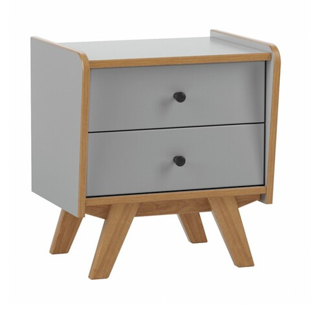 Тумба прикроватная «Винтаж» серый лак 7042/браун
