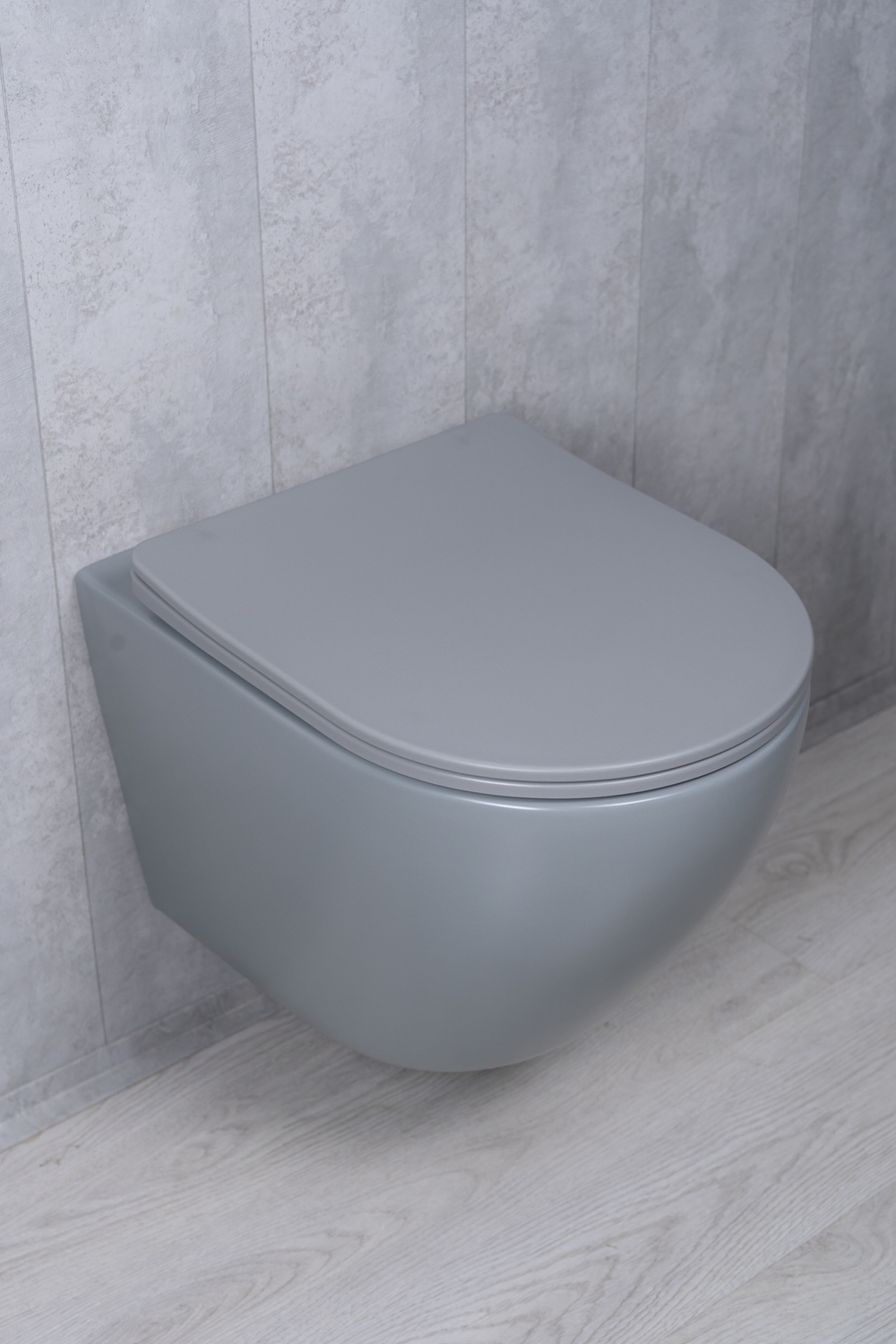 Унитаз подвесной Tornado Gid Tr2122TF-Lgm 62259Y серый матовый 49x36x36