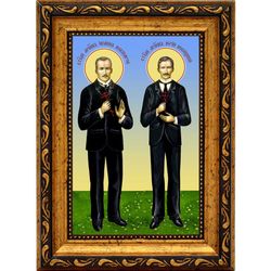 Иоанн Ковшаров и Юрий Новицкий святые мученики. Икона на холсте