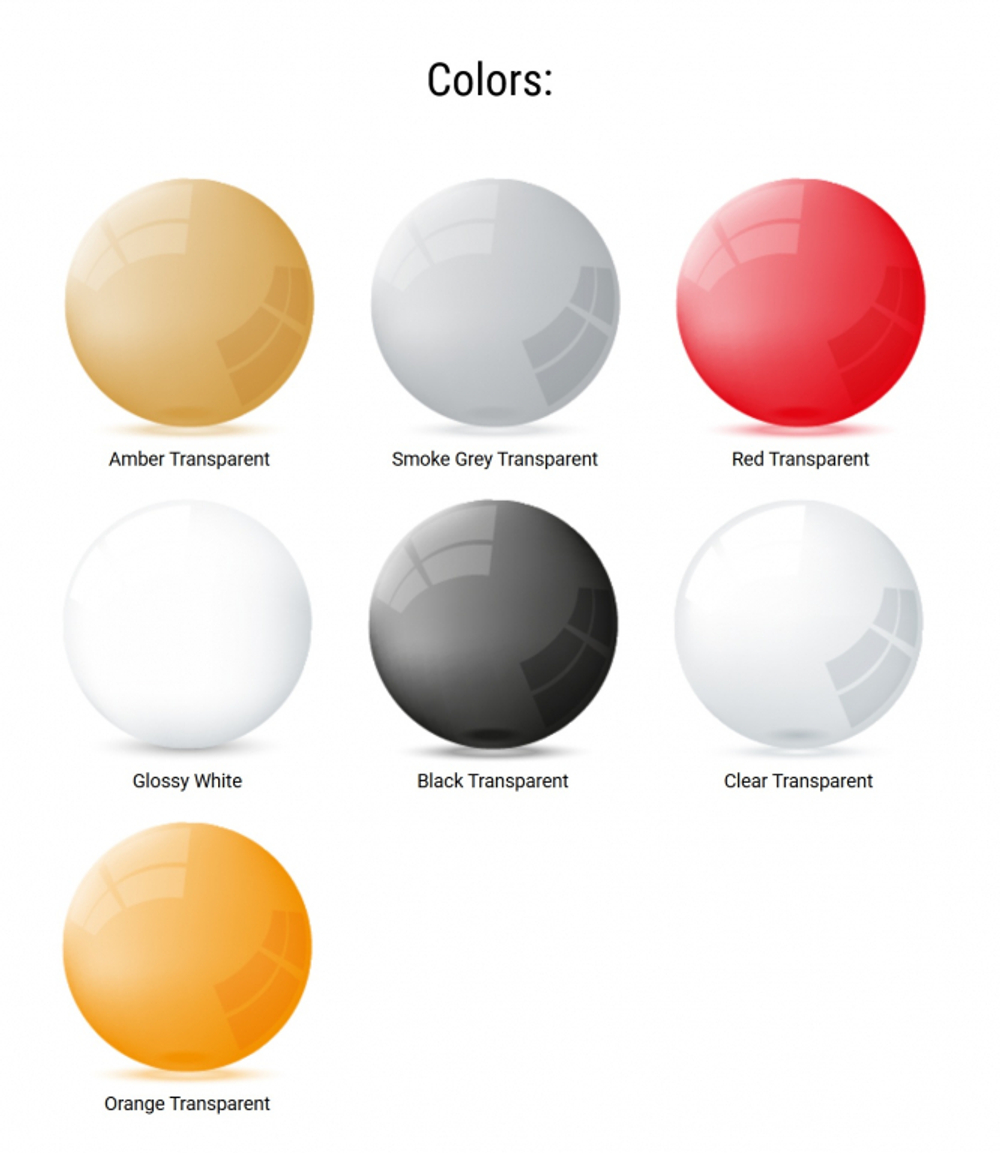 Кресло прозрачное Siesta Contract Crystal, красный