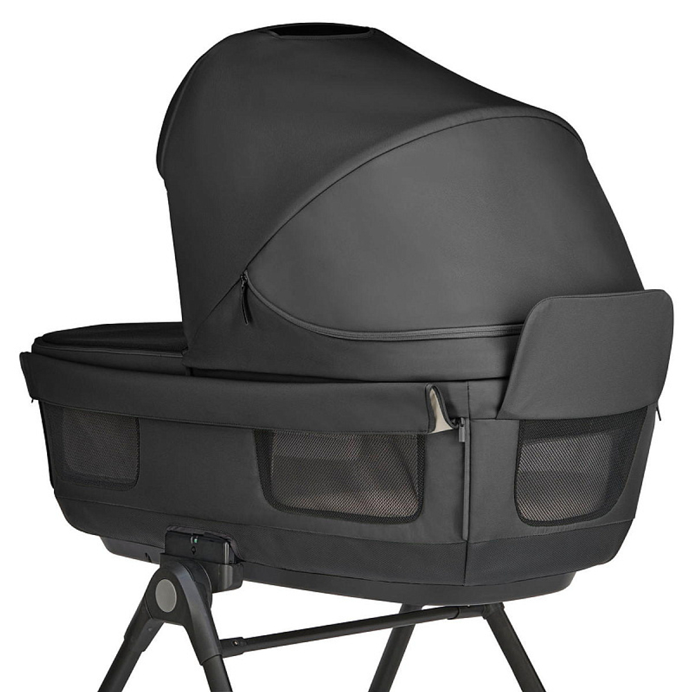 Коляска 3 в 1 Inglesina Electa System Quattro DRW 2025 с подставкой под люльку Upper Black