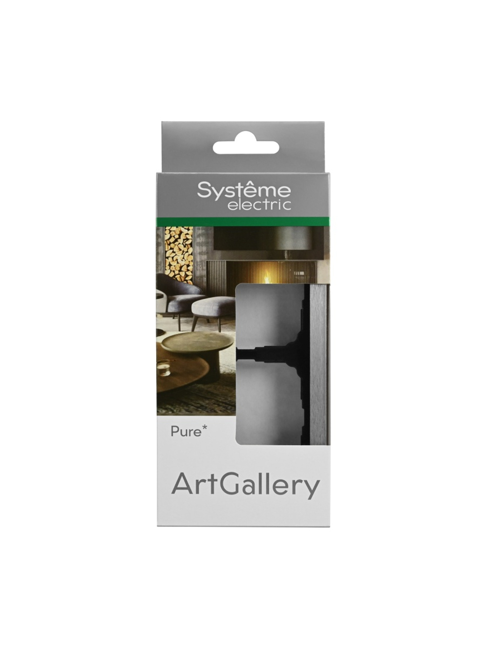 Рамка 2-м ArtGallery Pure метал. алюм. SE GAL312102