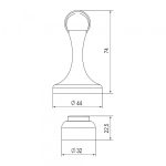 Упор дверной напольный DFIX/MF45 (DSM-45) магнитный ABG-6 бронза