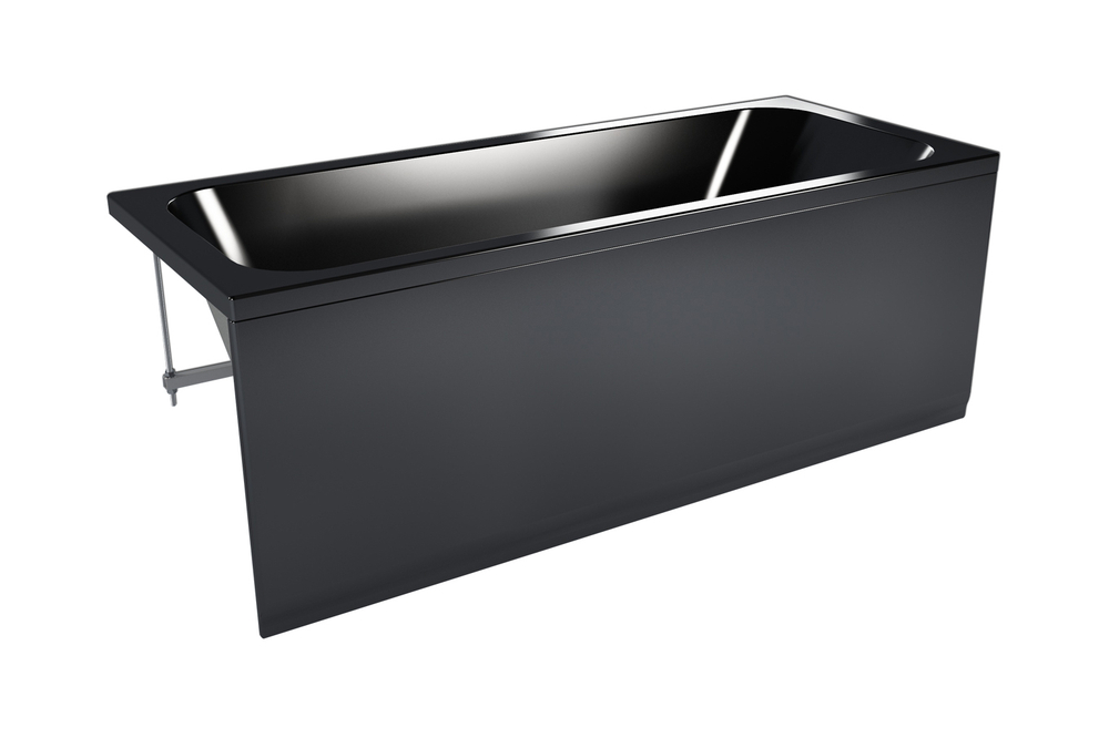 Акриловая ванна Strict BLACK 1600х700х440 (Ванна, каркас, фронтальный экран)