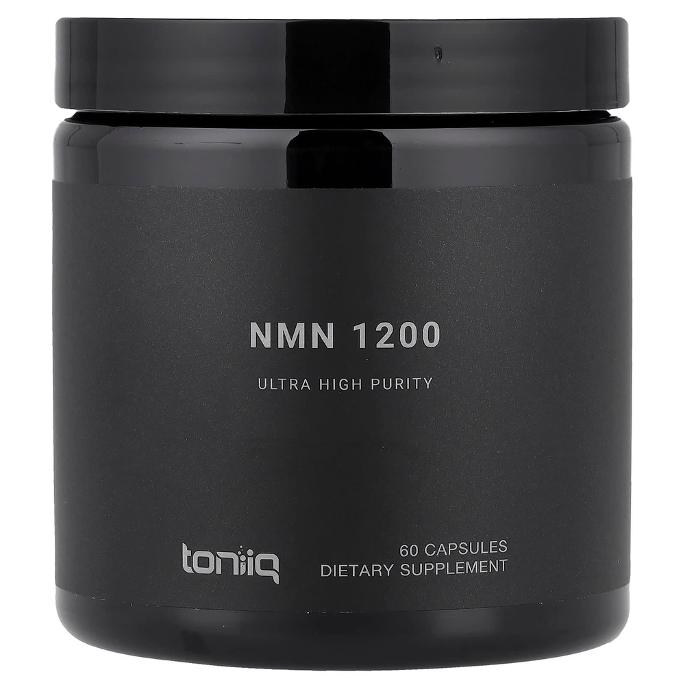 Toniiq, NMN 1200, 60 капсул (600 мг в 1 капсуле)