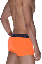 Неоново-оранжевые хлопковые трусы-боксеры (Размер: M) (Цвет: оранжевый)