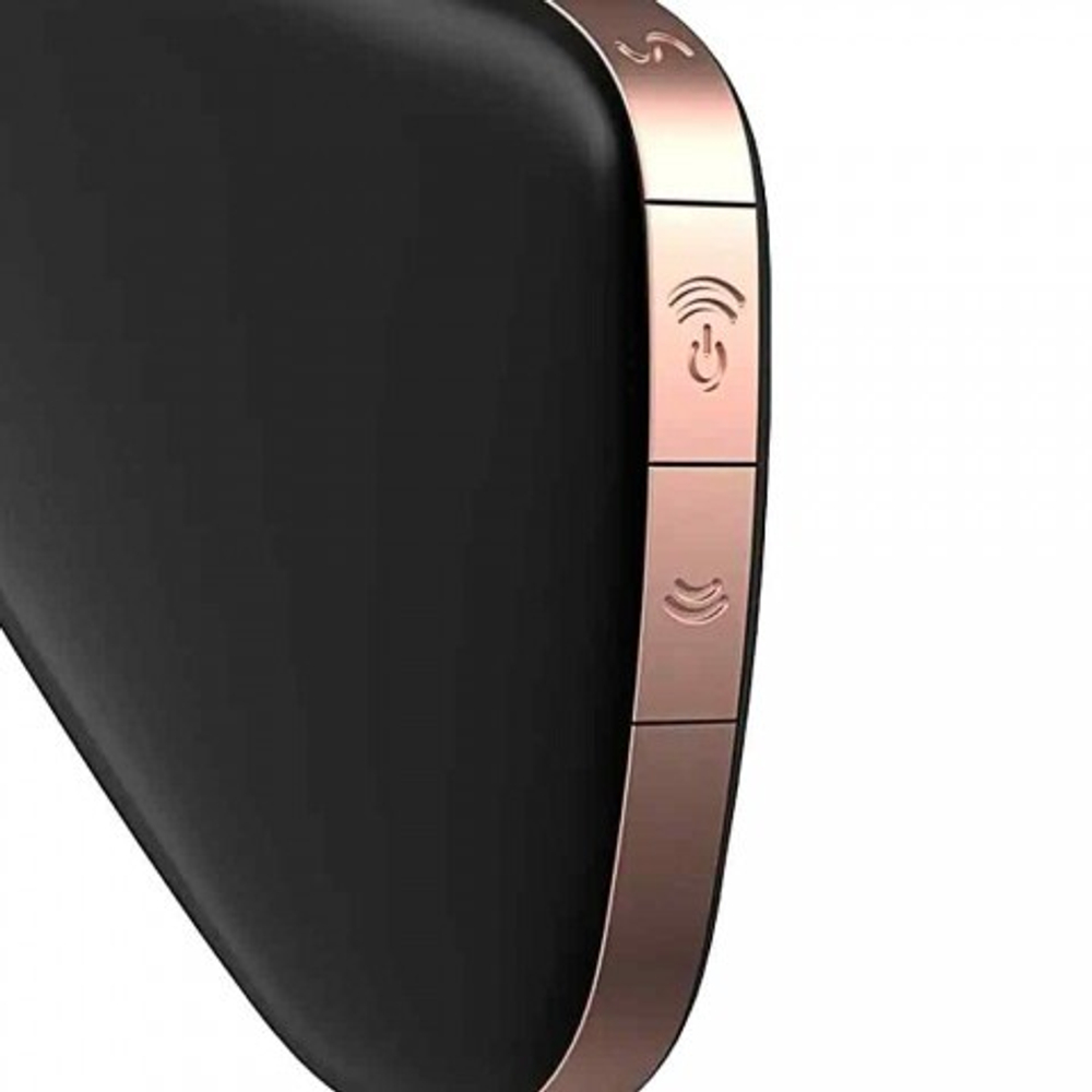 Вакуумный клиторальный стимулятор с вибрацией Satisfyer Love triangle black