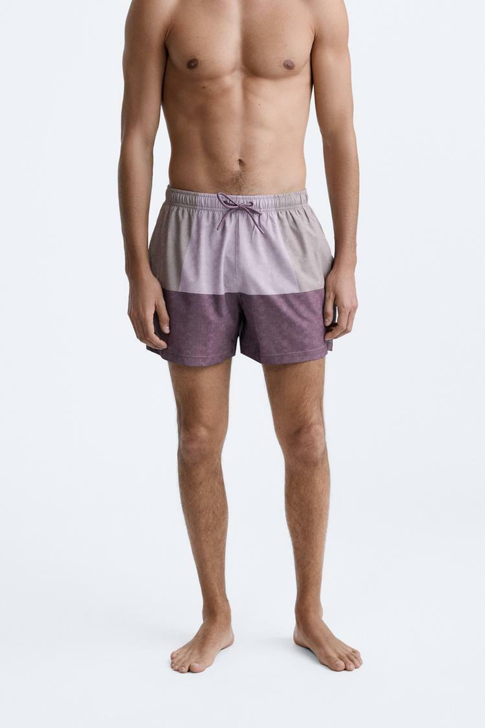 ZARA ПЛАВКИ В ЦВЕТНОМ БЛОКЕ, ФИОЛЕТОВЫЙ