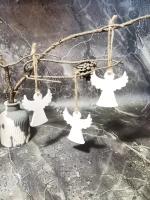 Новогодний декор ангелы 3 шт