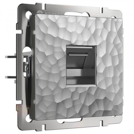 Розетка Ethernet RJ-45 (hammer серебряный)