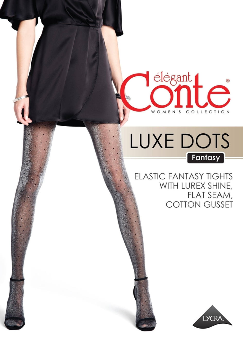CONTE LUXE DOTS Колготки с люрексом и рисунком «в точку»