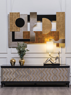 Тумба под ТВ со столешницей из натурального камня Garda Decor ART-1973-TV