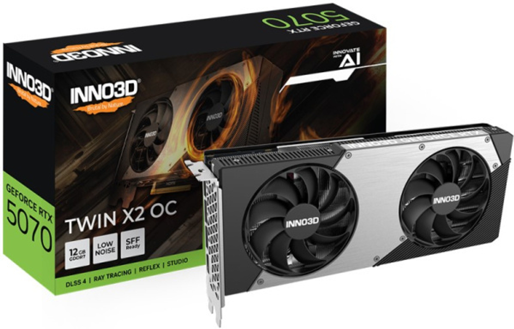 Видеокарта Inno3D GeForce RTX 5070 TWIN X2 (N50702-12D7-195064N)
