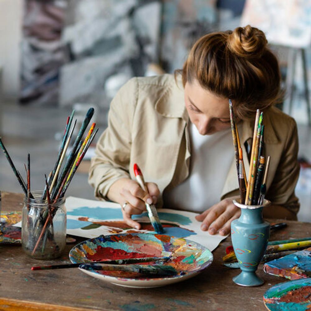 Альбом для акрила и масла, 300 г/м2, 270х390 мм, 10 листов, склейка, тиснение "холст", BRAUBERG ART PREMIERE, 113268