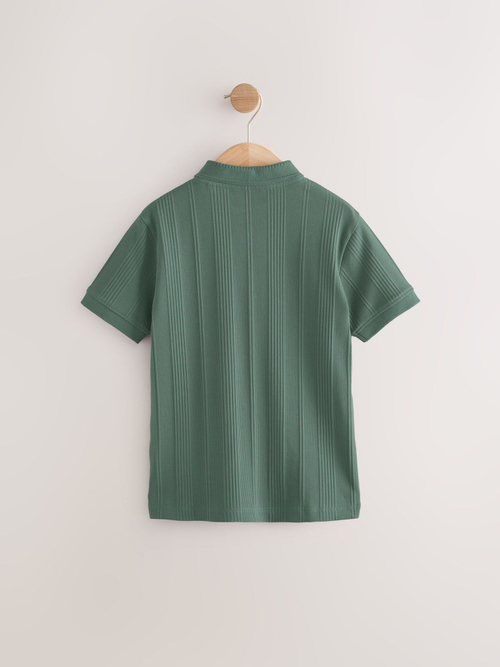 Поло с молнией для мальчика Next AG3-392, Хаки