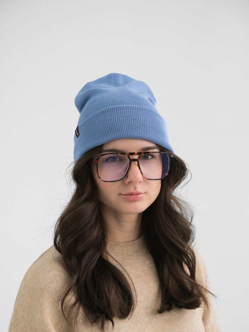 Шапка вязаная-резинка ЗИМА (Ниагара) УНО