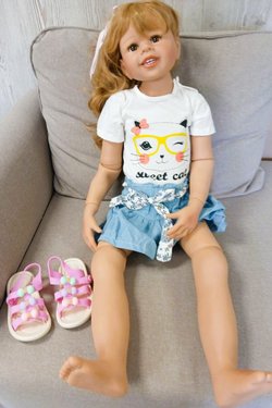 УЦЕНКА Кукла Реборн ростовая 98см (FA-255)