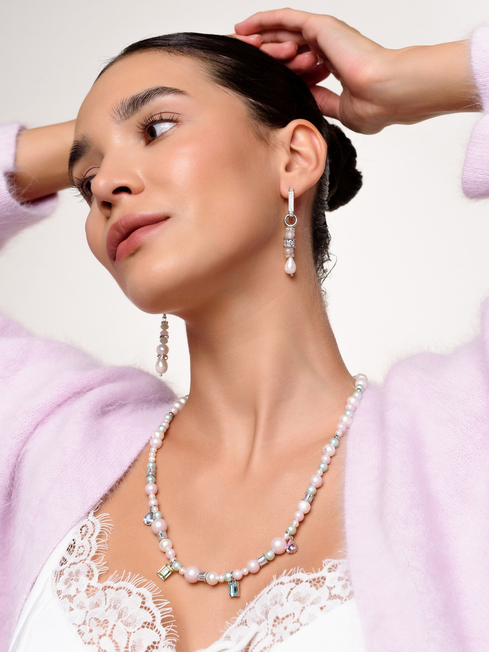 Серьги "Charm stick" Silver