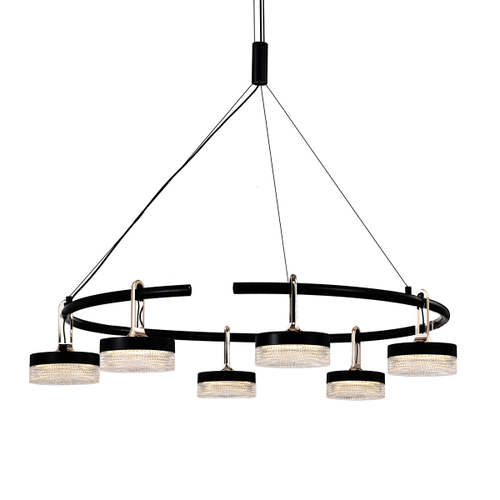 Люстра P0855-6C black