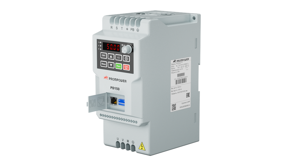 Преобразователь частоты Prompower PD150-AB007B, 220B, 4А, 0,75кВт