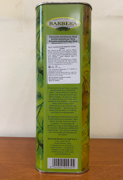 Оливковое масло BARBERA Alive Extra Virgin 3 литра в жестяной канистре Италия