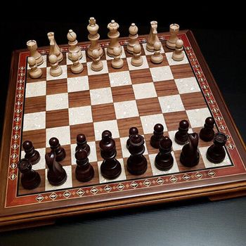 Шахматы "Поединок" орех нескладные (2654-CA-03)