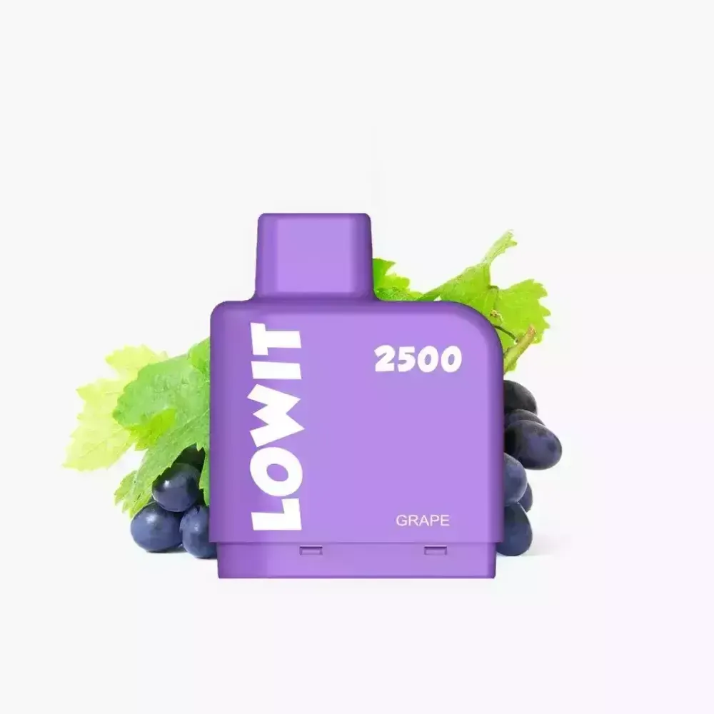 ELFBAR LOWIT 2500 Puffs | Liquid Pod Cartridge - Grape (5% nic)