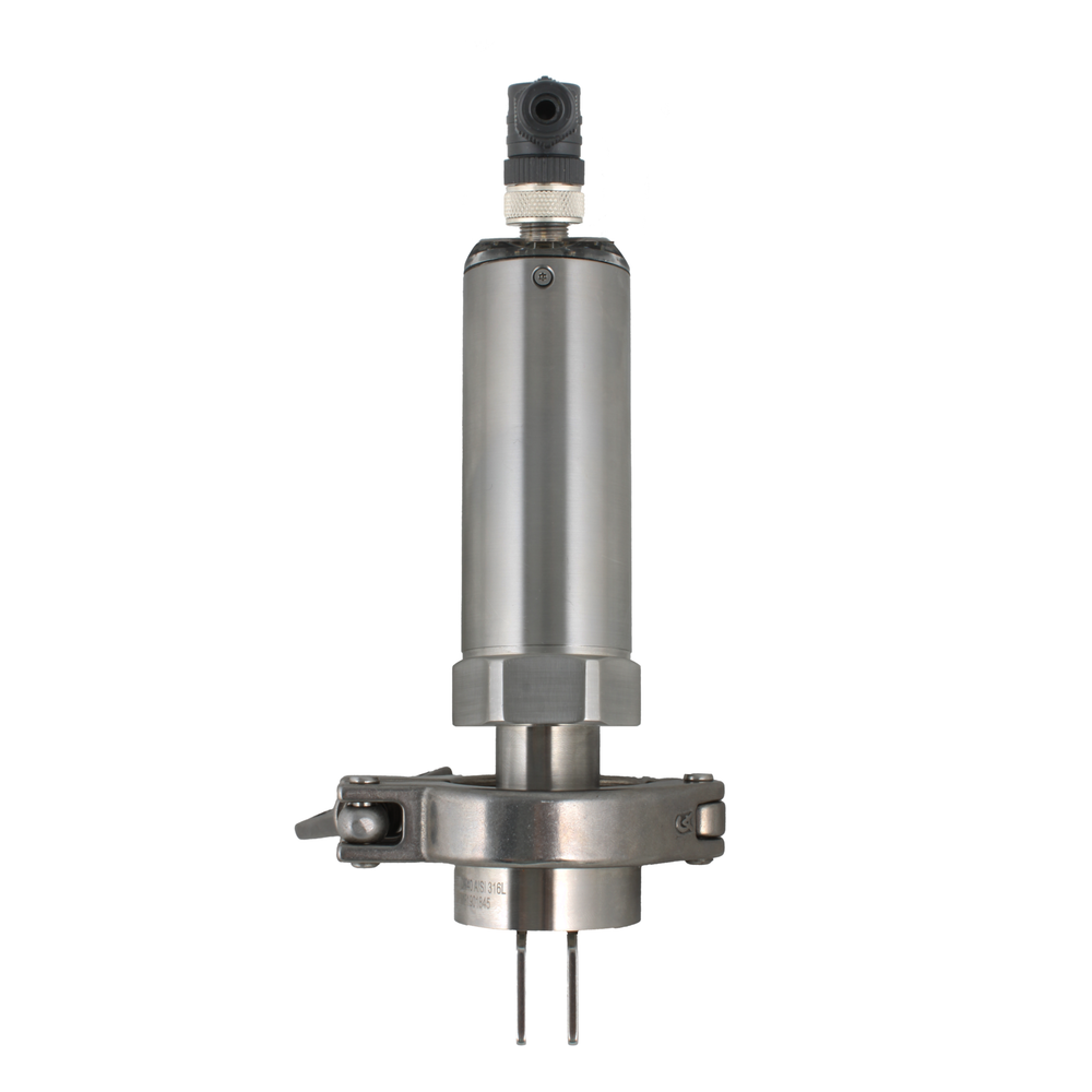 Вибрационный датчик уровня жидкостей INNOLEVEL, -40 +150°С, Pmax=40 bar, 12 - 55 VDC, IP65/67, соединение - Clamp DN40, удлинение 40 мм, нерж. сталь 316L, электрополировка зондов