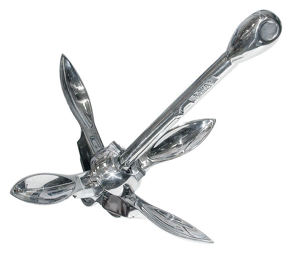 Якорь-кошка из нержавеющей стали, 4 кг