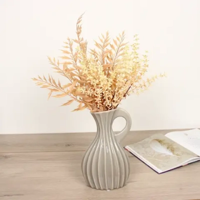 Ваза керамическая «Валенсия» 15*26*9см оливковая