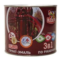 Грунт-эмаль по ржавчине черная Olecolor 2 кг