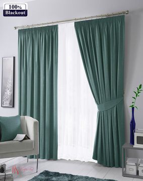 XL-Комплект штор Палермо Blackout 100% (индиго) Канвас Блэкаут