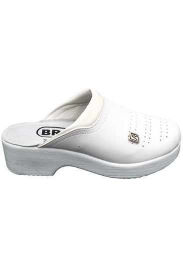 503 | "Anna" Женские медицинские сабо (белый перфорация)