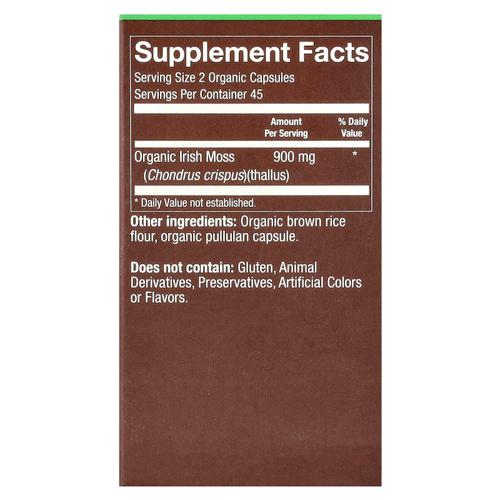 Plnt, Органический морской мох, 90 органических капсул