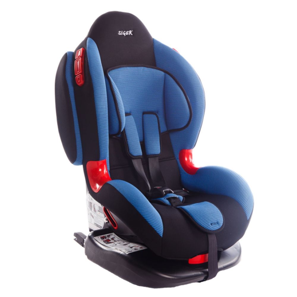 Детское автомоб. кресло Siger &quot;Кокон ISOFIX&quot; синий, 1-7 лет, 9-25 кг, группа 1/2, шт