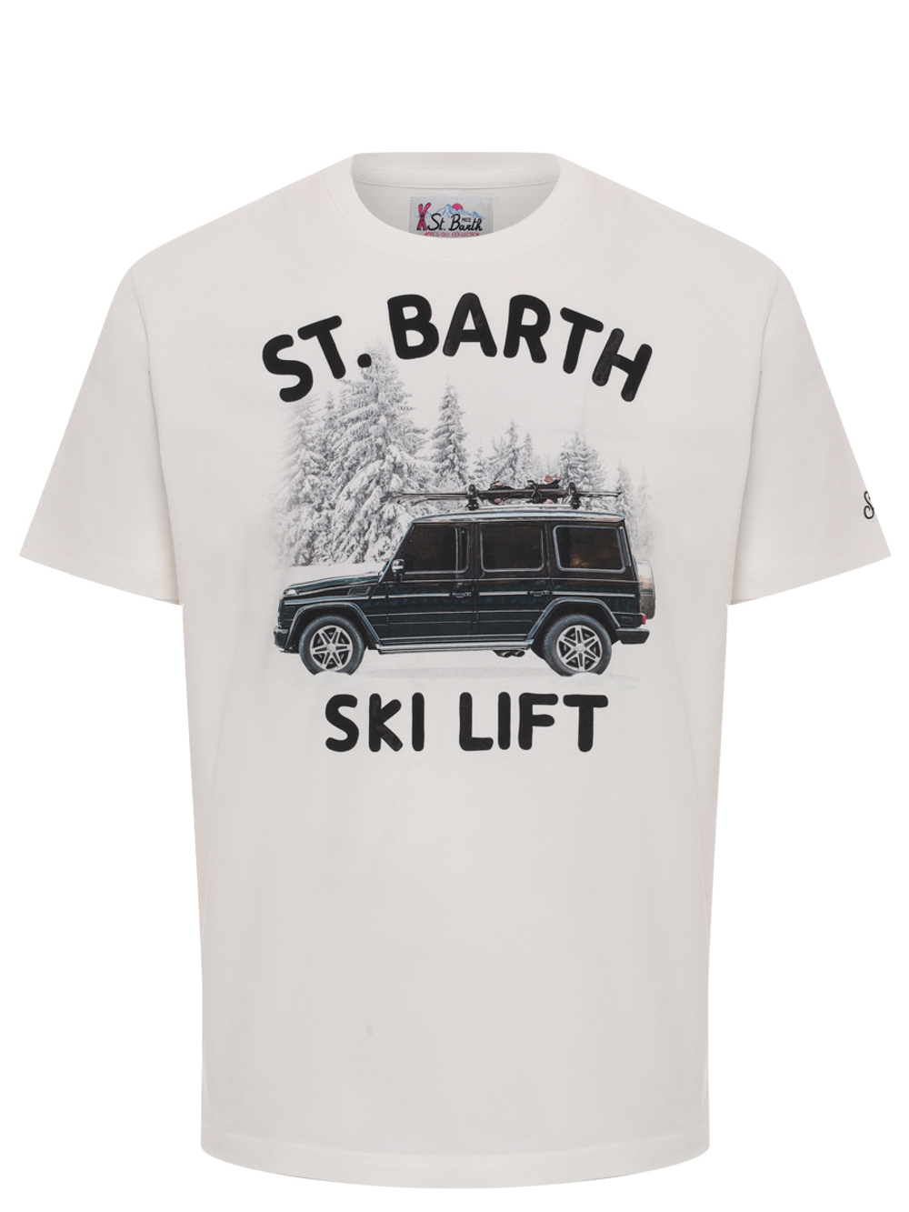 Футболка муж. Saint Barth SKI LIFT белый гелентваген