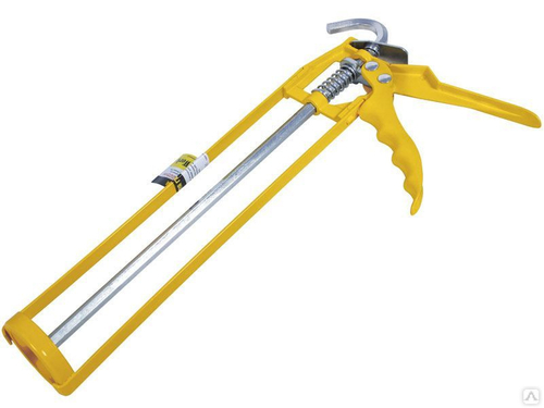 Пистолет д/герметика  скелетный шестигранный 225 мм БИБЕР