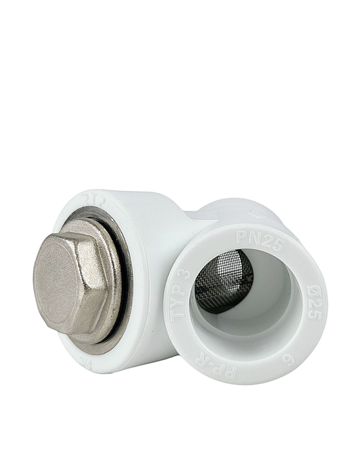 Фильтр PPR внутреннее/внутреннее присоединение 25х45,  белый, РTП (50/10)