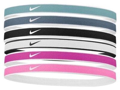 Повязка на голову Nike Tipped Swoosh Sport Headbands 6P - Multikolor