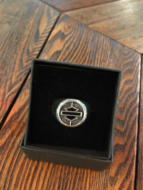 серебряное кольцо Harley-Davidson