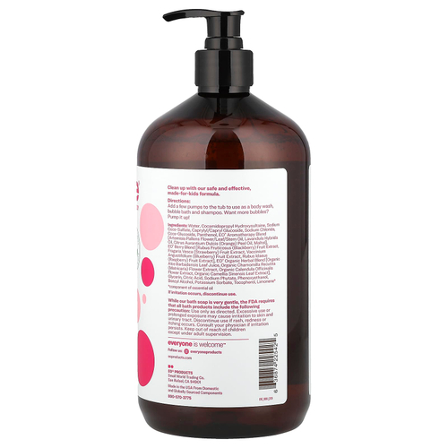 Everyone, детское мыло 3 в 1, ягодный вкус, 946 мл (32 жидк. унции)