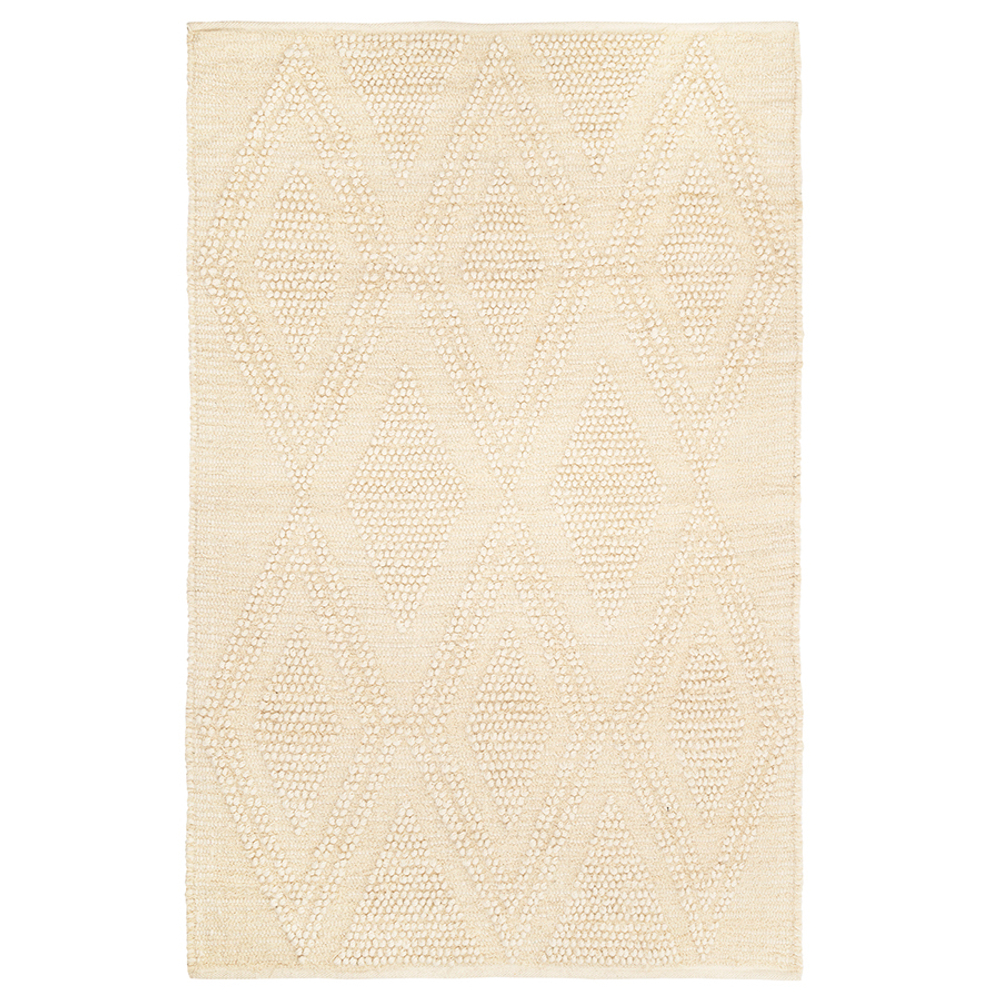 Ковер из шерсти и переработанного хлопка shillong из коллекции ethnic