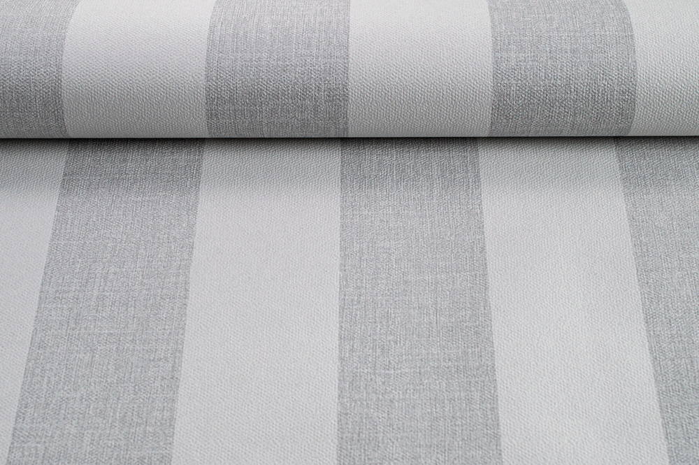 Обои бумажные в серую полоску Аристократ 53 см